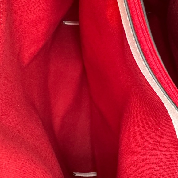 Kate Spade Ash Street Logo Tote Asphalt Red Triple Compartment - Picture 15 of 16